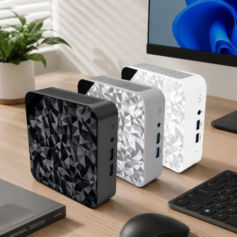 2026 New Hot Core I9 10980HK White Mini PC Heavy Task Support For Business Apps Routine Office Work