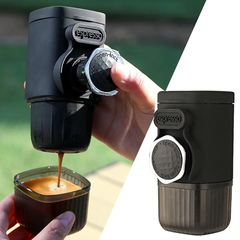 

Portable hand-press coffee maker espresso capsule coffee powder home travel outdoor small espresso machine