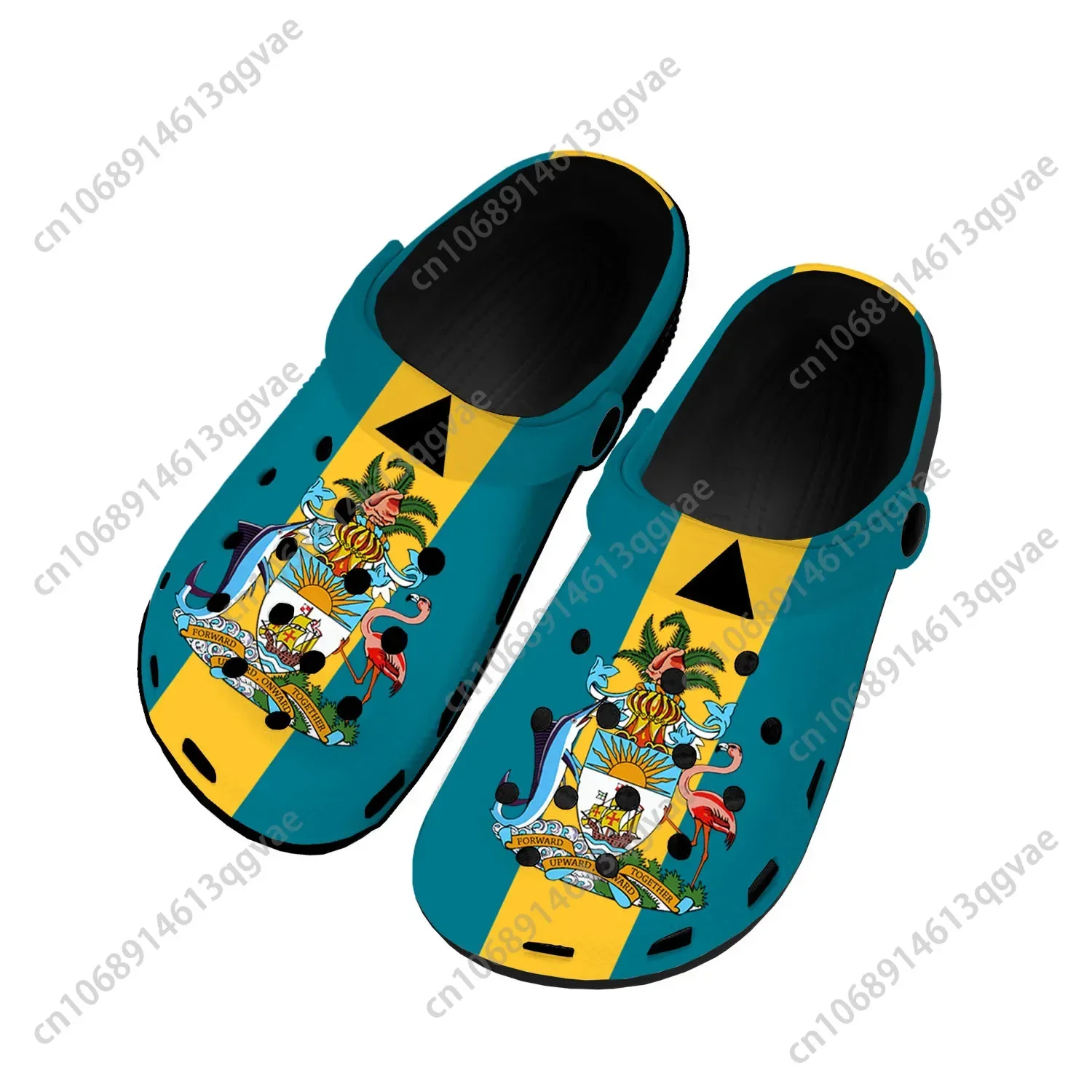 

Bahamian Flag Home Clogs Custom Water Shoes Mens Womens Teenager Bahamas Shoe Garden Clog Breathable Beach Hole Slippers