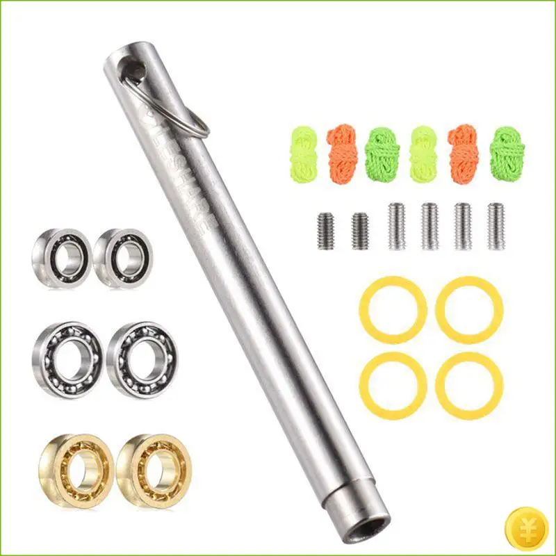 NEW-JOLESHARE Yoyo Replacement Bearing Pack 4Pcs Unresponsive Yoyo Bearings With Axles Yoyo Strings And Bearing Remover Tool