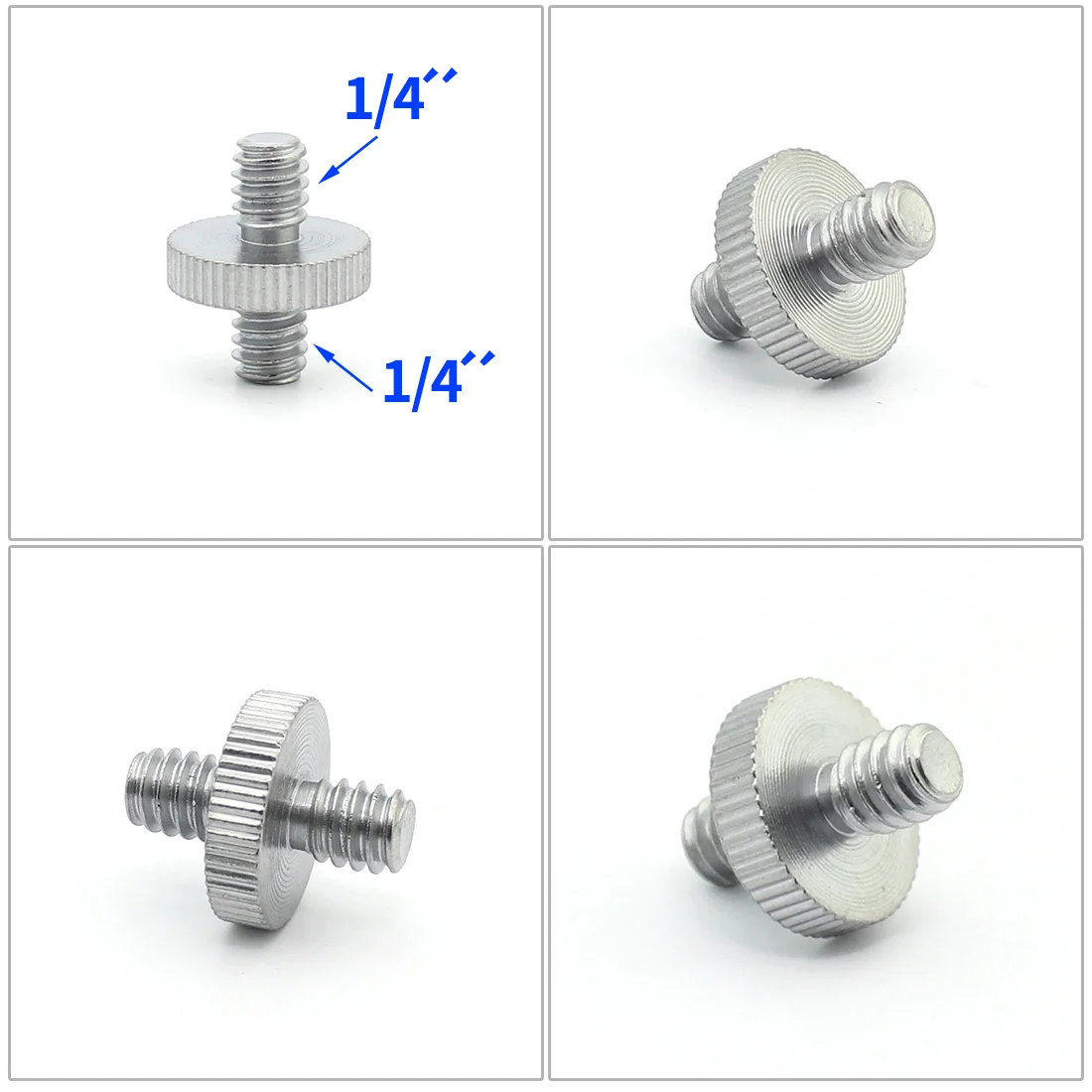 Männlich Weiblich Schraube Adapter 1/4" 3/8" Mount Set Gewinde Schraube Adapter Konvertieren für Kamera Stativ Licht Stehen Kugelkopf – Detail 4