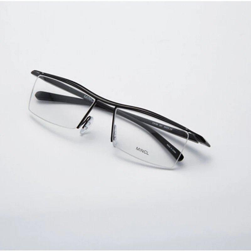 Men Optical Frames Eyeglasses Frames Rack Commercial Glasses Fashion Eyeglasses Frame Myopia Titanium Frame TR90 Legs