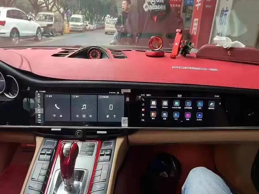 Dual-Screen CarPlay für Porsche Panamera 2010-2017 Intelligentes Navigationssystem GPS Aufgerüstetes Interaktives System – Detail 11