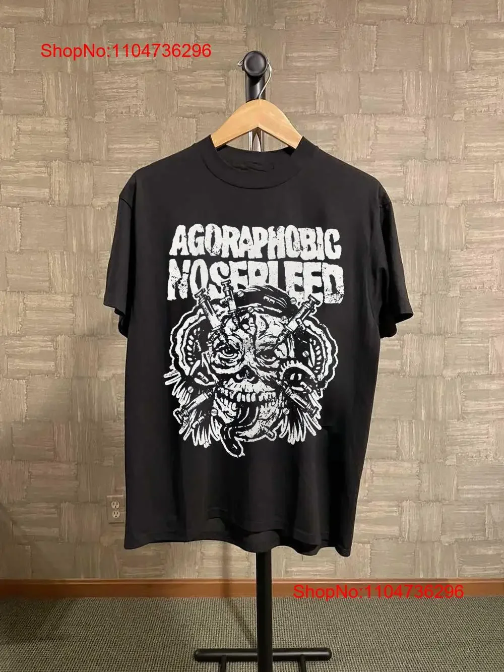 

НОВАЯ популярная футболка AGORAPHOBIC NOSEBLEED для фанатов от S до 5XL QA53, винтажная стираная удобная дизайнерская одежда