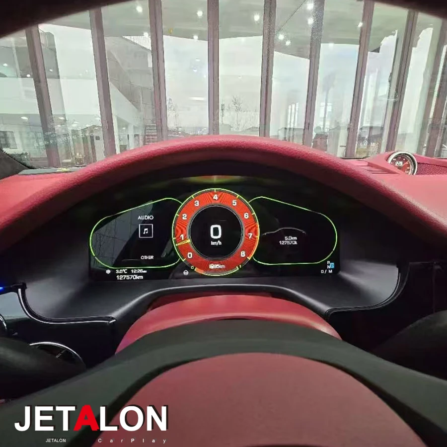 أحدث أداة العنقودية الرقمية للسيارة الأصلية لعام 2025 لبورشه كايين باناميرا 2010-2024 لوحة قياس سرعة LCD #2