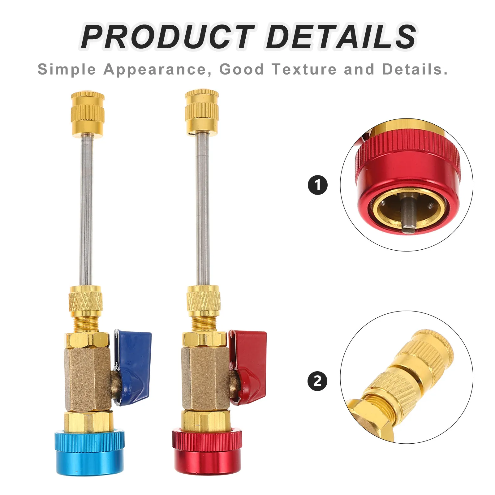 31Pcs Valve Core Remover Installer Tool Set High Low Pressure Ac Valve Core Tool for R134a R22 R410a Refrigerant Air Conditioner
