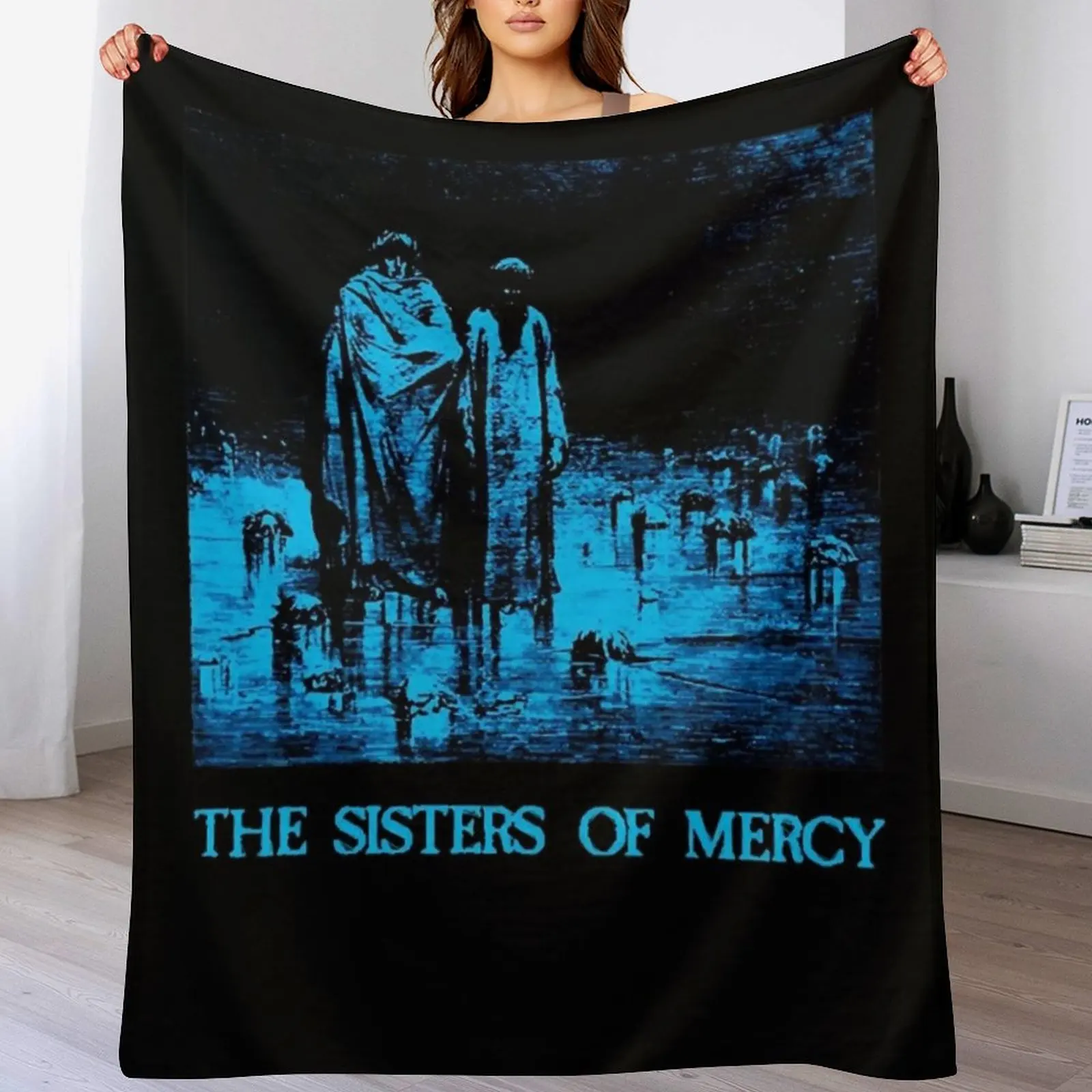 

Sisters Mercy Throw Blanket Soft Beds Decorative Sofa Flannel Fabric Blankets