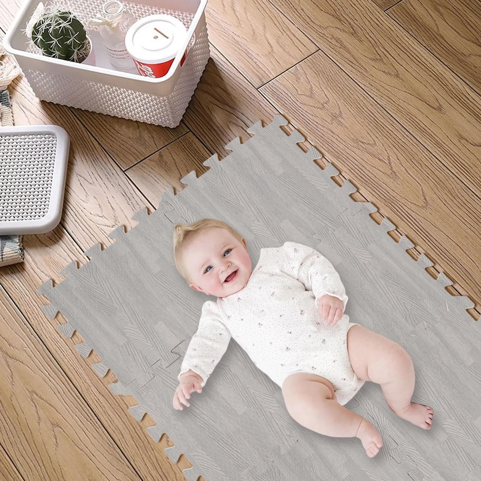 8pcs Thickened Foam Puzzle Mat Soft Non-Slip Interlocking Floor Mats For Kids Baby Crawling Play Gym Exercise Home Use Portable