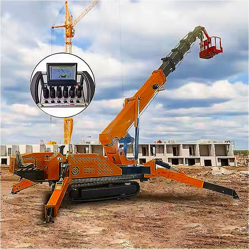 Electric Crawler Crane Spider Lift Battery Powered Lifting Equipment Factory Logistics Customized Efficient SaleMaterial Mover