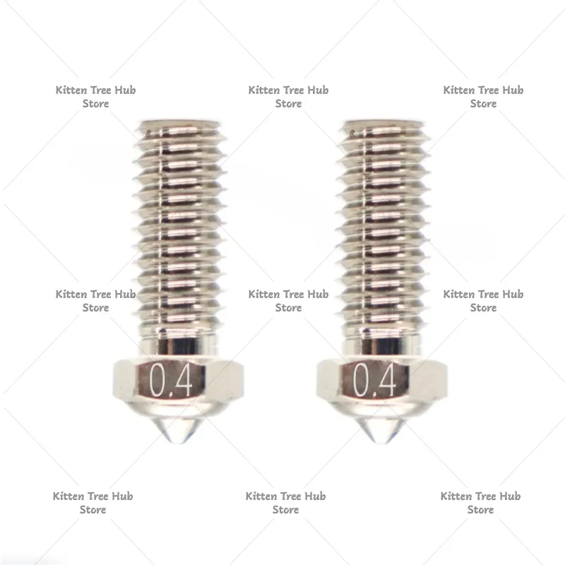 2Pcs Brass Nozzles / Copper plated Nozzles forQ1-Pro/X-Max 3/X-Plus 3/X-Smart 3 3D Printer