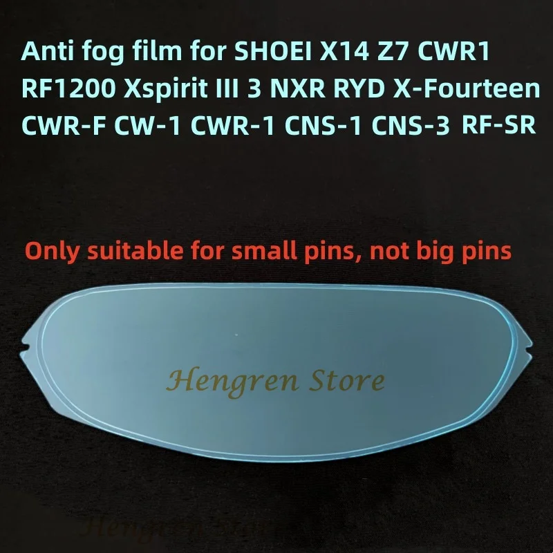 Anti Fog Film Sticker for SHOEI X-14 X14 Z-7 CWR-1 NXR RF-1200 X-Spirit III X-Fourteen RYD CWR-F CW-1 CWR-1 CNS-1 CNS-3 RF-SR