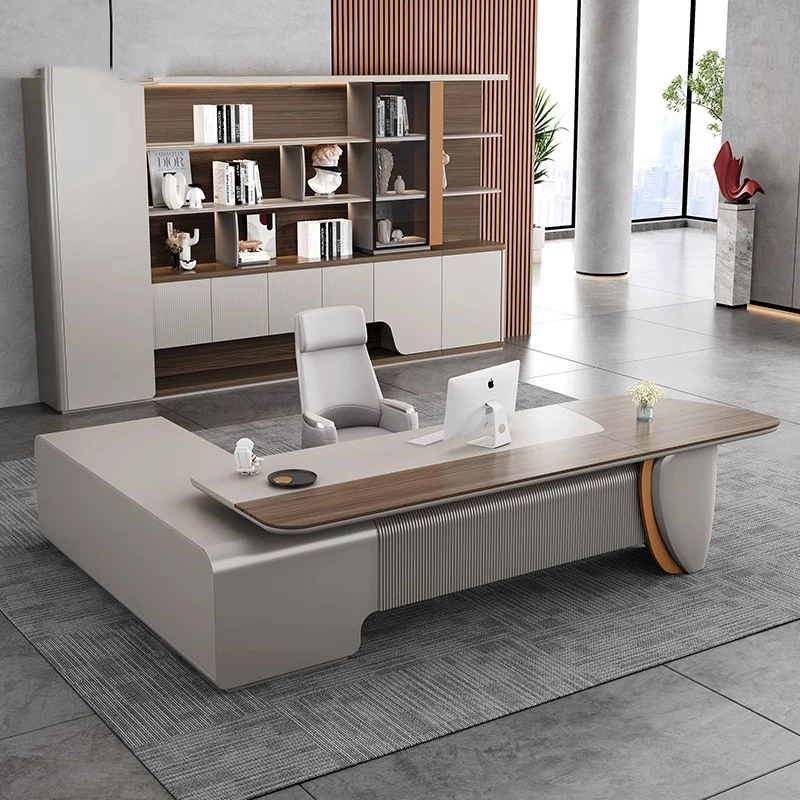 's office desk is luxurious and high-end, CEO E0 level, high-end's office executive desk, simple and modern