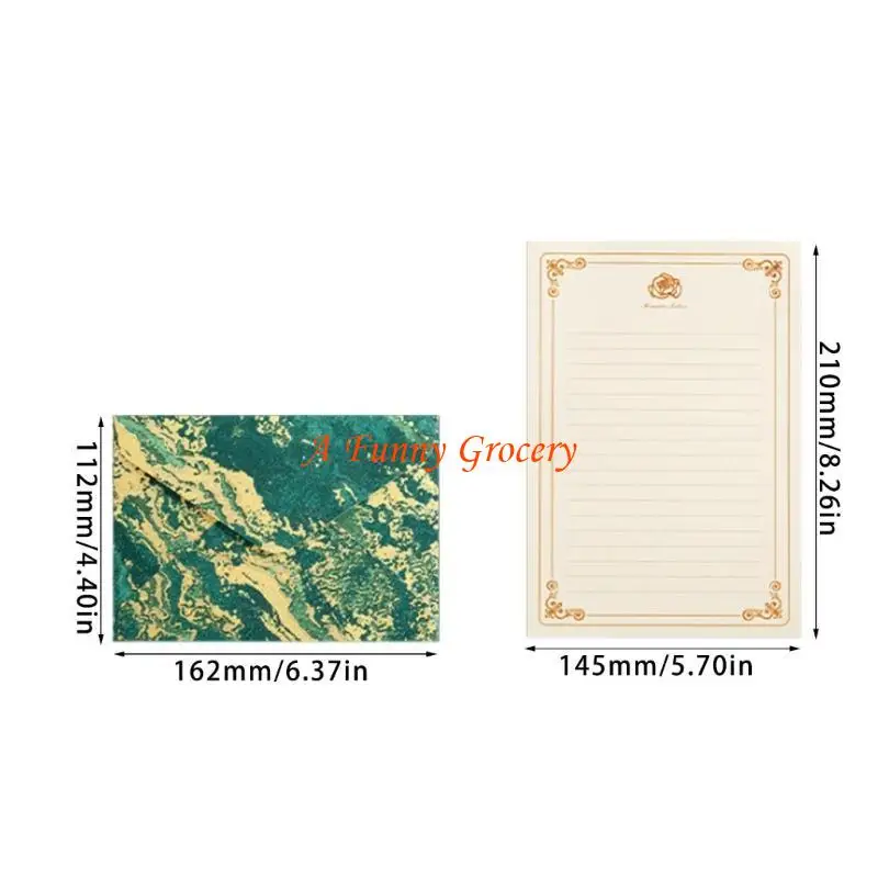 652E 1 Set Chinese Styles Stationery Paper and Envelopes Set Deer Writing Paper