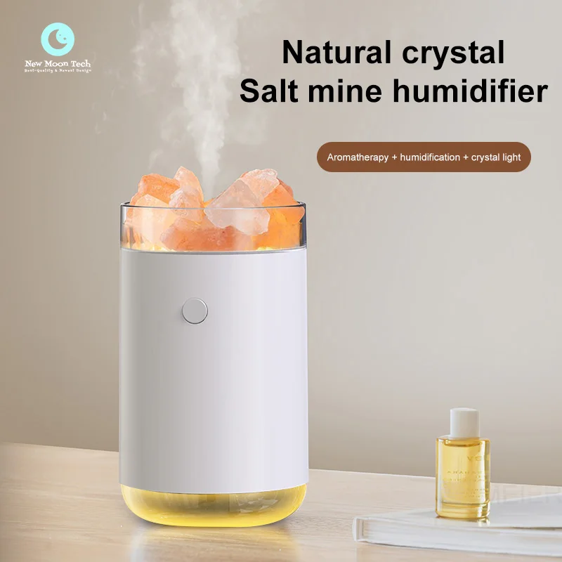 

Увлажнитель воздуха с натуральной кристаллической солью, 260 мл, увлажнитель большой емкости, электрический диффузор эфирного масла с атмосферным ночником