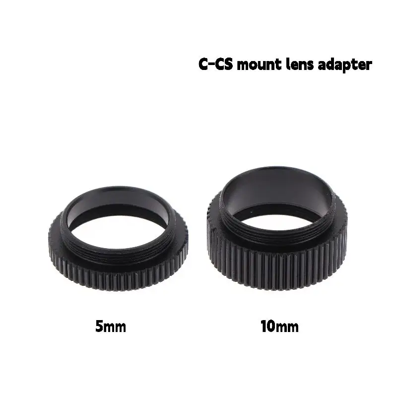 

2/5 шт. 5 мм 10 мм адаптер для объектива CS к C, удлинительное кольцо для объектива с креплением C, соединительное кольцо для промышленной камеры видеонаблюдения