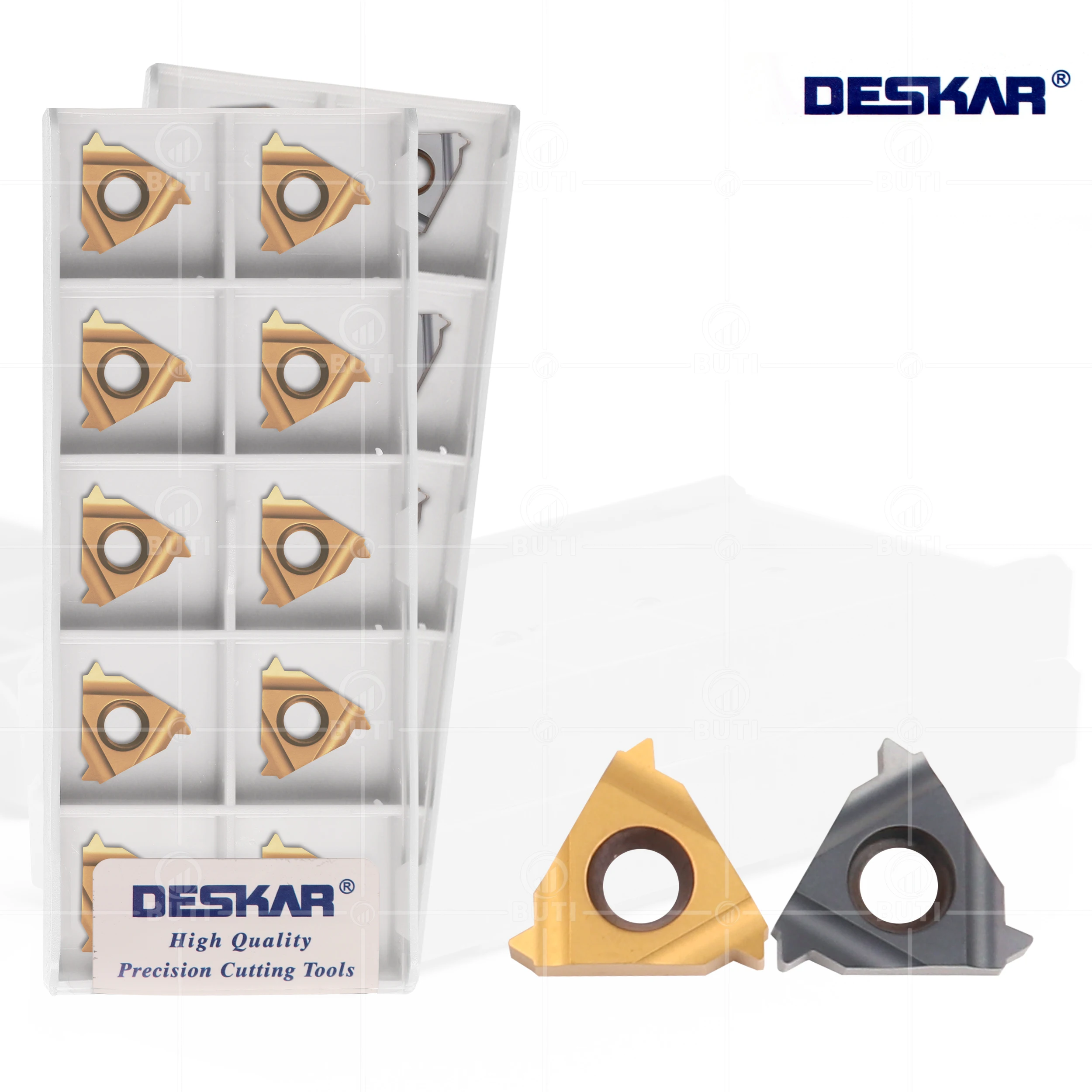 Deskar-cnc Torno Cortador Rosqueamento Insere Ferramenta de Corte 100 Original Lda Ldc 16er 16ir 8w 9w 10w 11w 12w 14w 16w 18w 19w 20w 24w