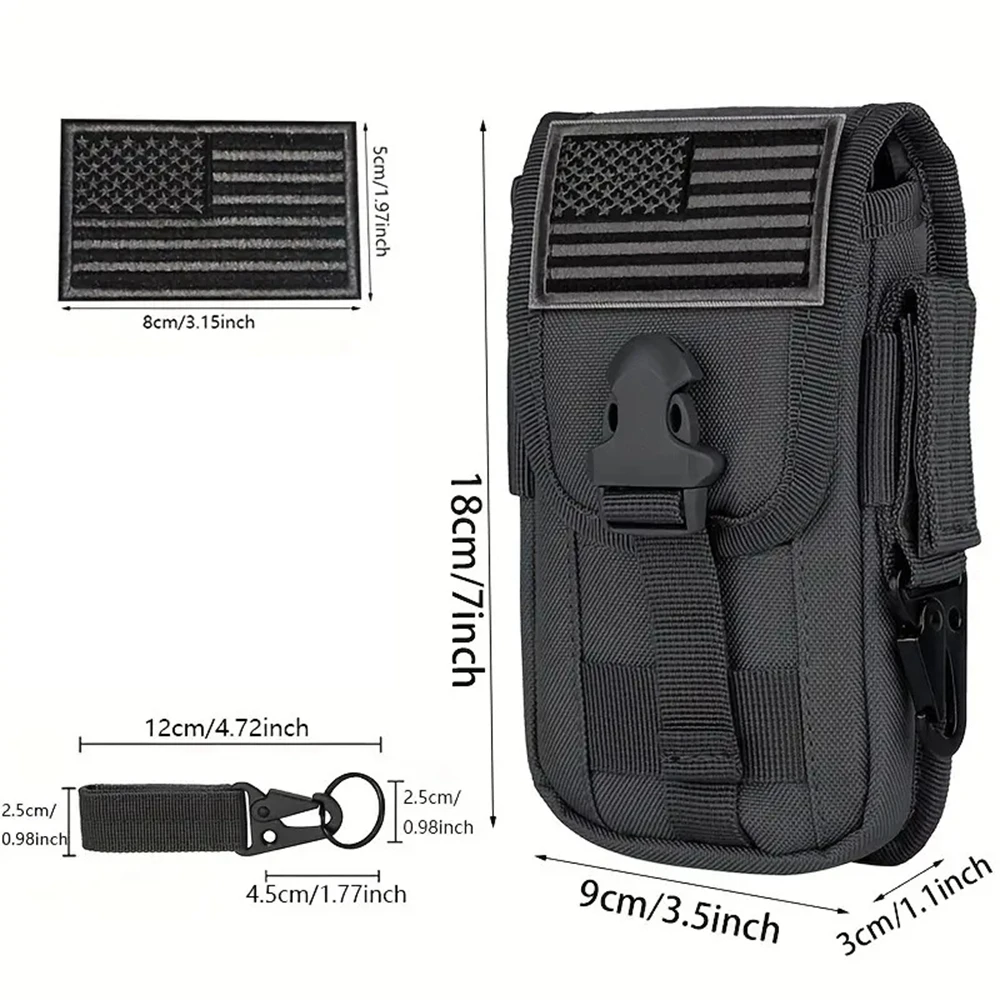 Taktische Handytasche Molle, Smartphone-Holster-Tasche EDC Utility Handy-Kartenhalter Organizer Passend für Gürteltasche – Detail 1