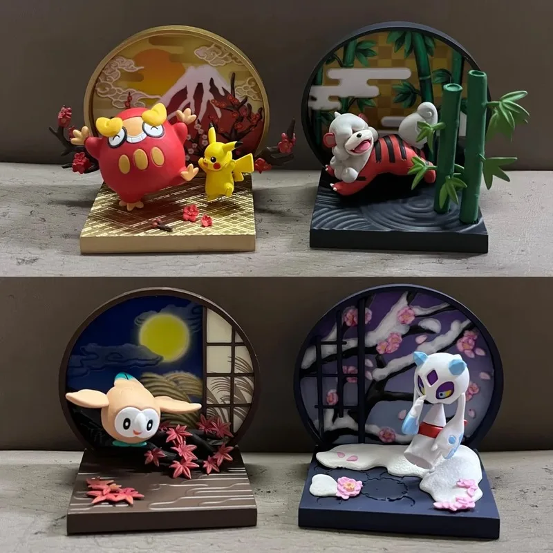 veritable-re-ment-pokemon-style-japonais-fenetre-d'ecran-vaporeon-gyarados-growlithe-figurine-modele-jouets-cadeau-d'anniversaire