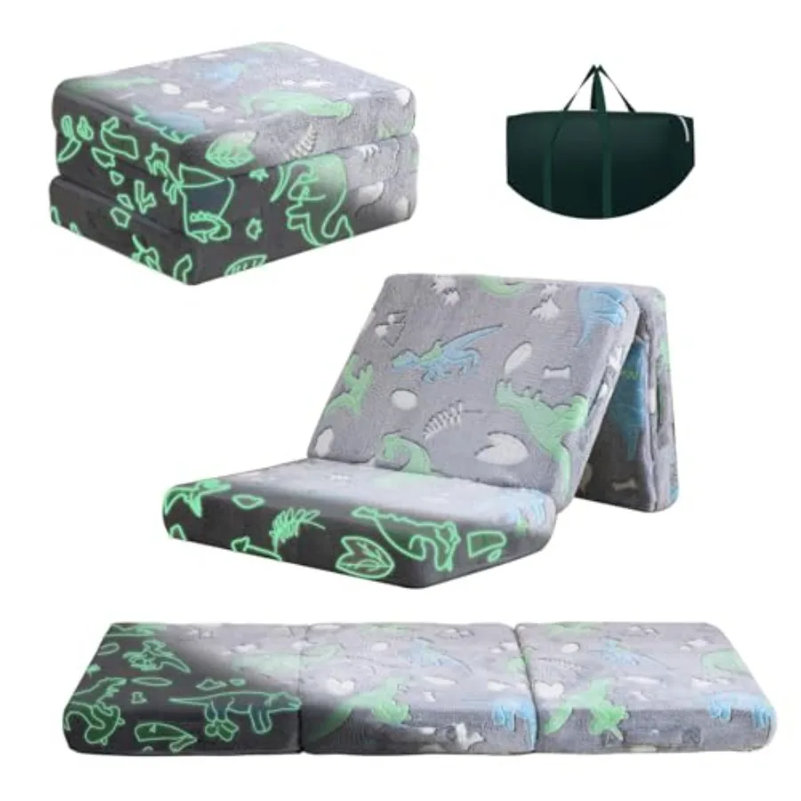 

Foldable Floor Mattress for,Folding Toddler Floor Nap Mat for Sleeping Daycare, Trifold Foam Mattress Floor Bed, Child Trifold