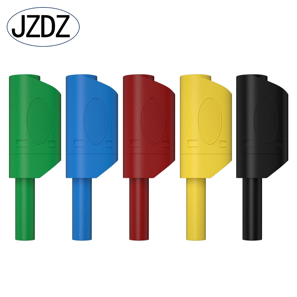 JZDZ 5PCS 4MM Banana Plug Safety Sheath Stackable Wire Solder Connector DIY Electrical Tools J.10038