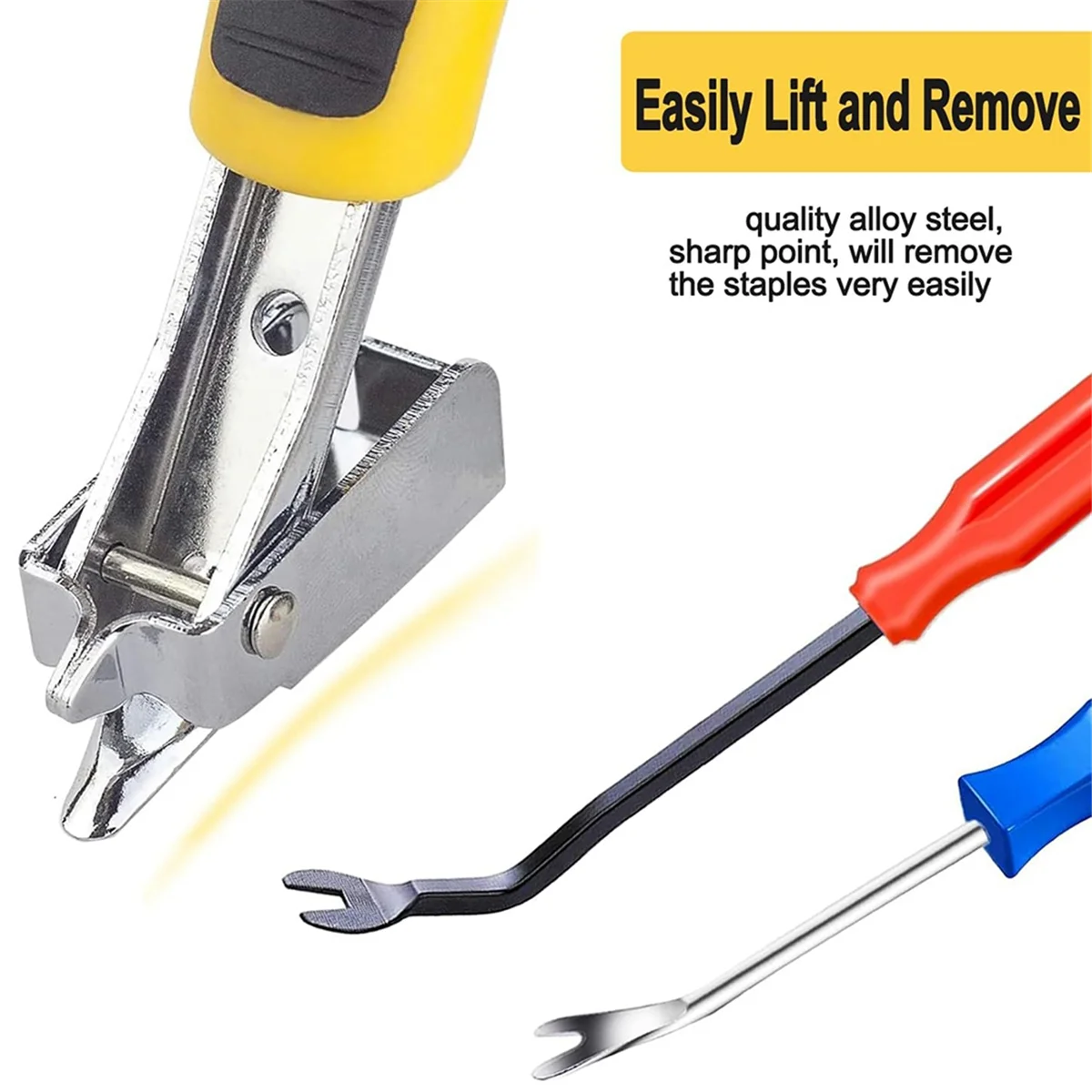 مزيل الدبابيس الأساسية للمنجدات للخدمة الشاقة بمقبض مريح ساحب للأظافر ب ، 3 *