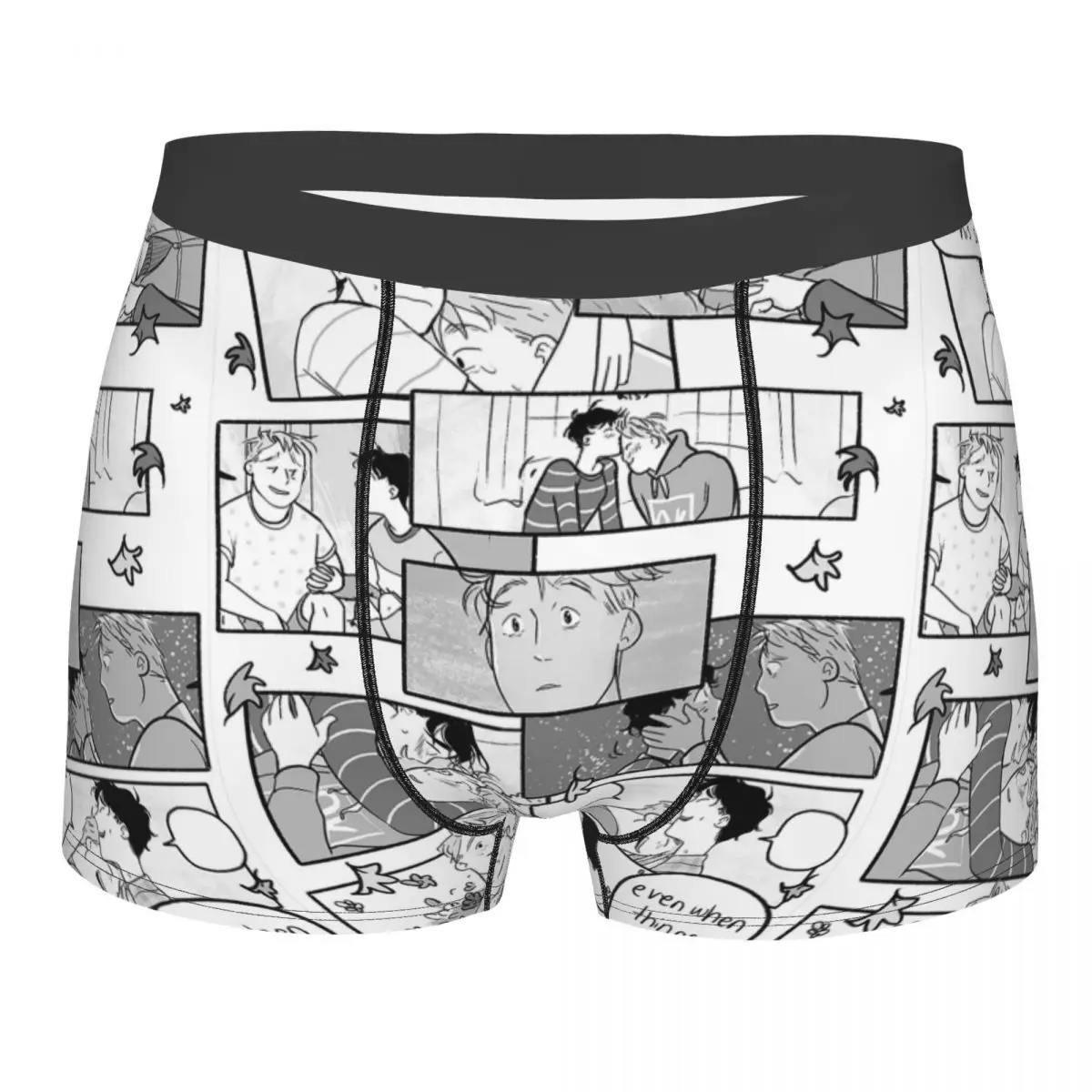 Men Heartstopper Lgbt Manga Boxer Briefs Shorts Panties Soft Underwear Romance Nick Charlie Yaoi Homme Funny Underpants