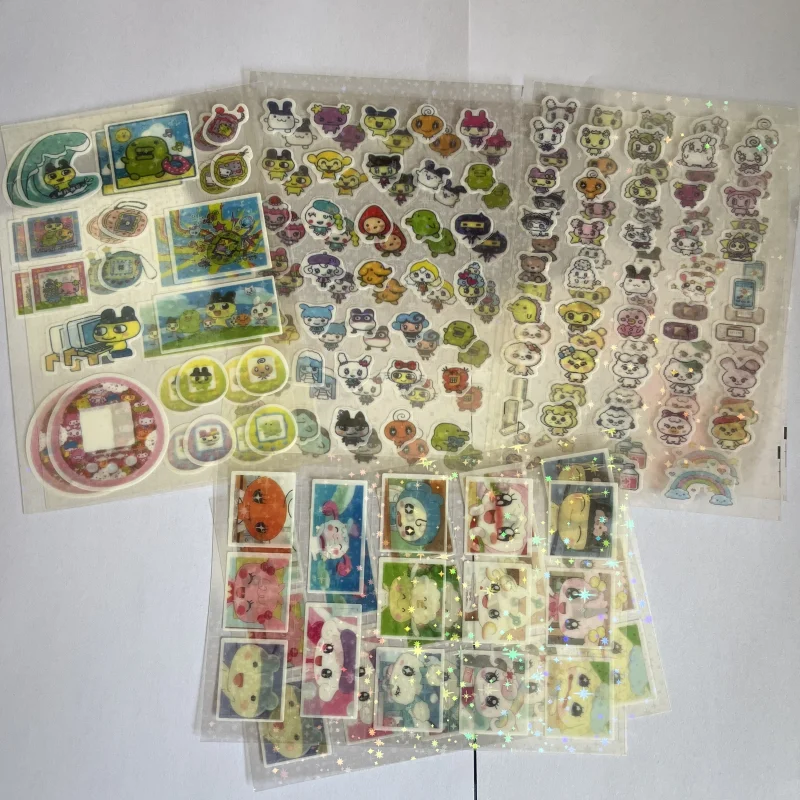 8 قطعة أنيمي ياباني تماغوتشي نمط بكسل الرسم البياني قطع لاصق غشائي سطح المكتب الهاتف قذيفة الديكور حساب اليد لتقوم بها بنفسك ملحق لعبة
