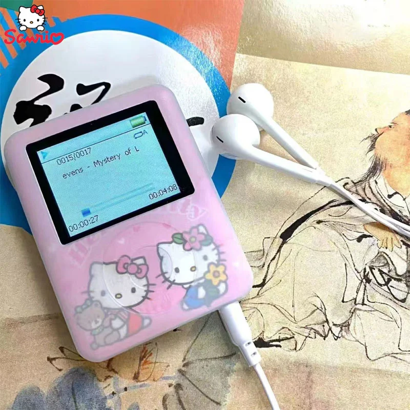 Kawaii Sanrio Hello Kitty Mp4 Music Cartoon Novel Movie Player Walkman Hd Recording A-B Repeat Long Battery Life Digital Around