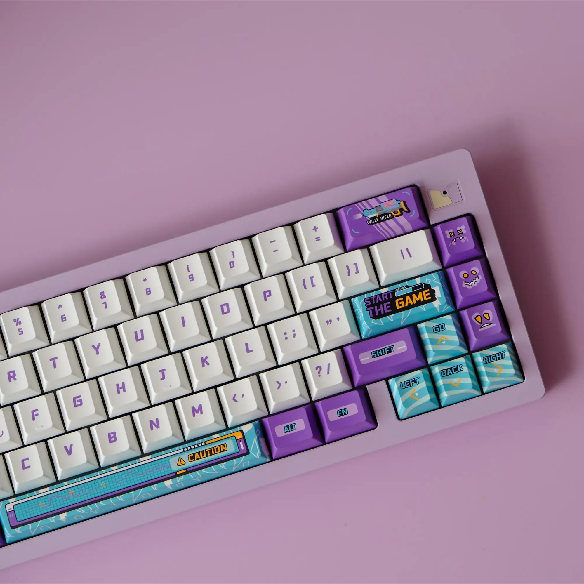 Video game keycaps original factory height pbt sublimation VGN Mai from RAINY75 68 84 87 98 104