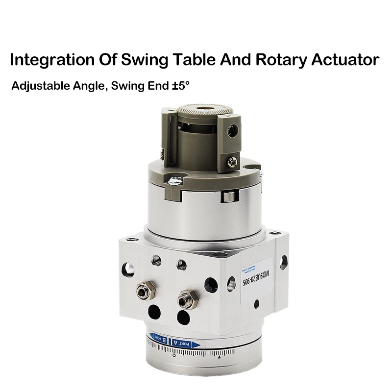 MDSUB20-90S Pneumatic Swing Table Vane Cylinder Rotary Cylinder 90 Degree Adjustable Pneumatic Manipulator