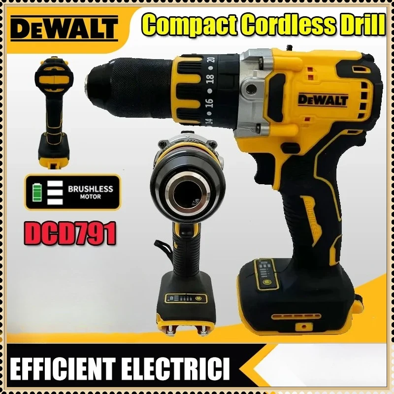 

DEWALT Compact Cordless Drill Brushless Motor Drill DCD791 Screwdriver Multi functional Drive Screwdriver Electric 18V-20V Tool