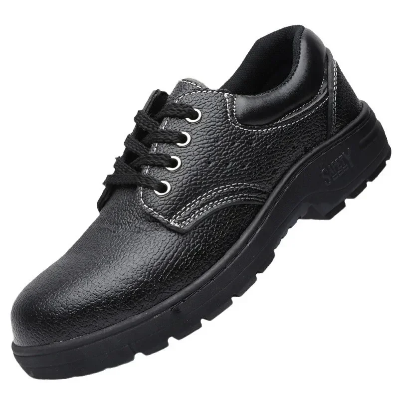 

Новая изолированная антистатическая защитная рабочая обувь со стальным носком, противоскользящие ботинки из натуральной кожи для защиты труда, устойчивые к проколам