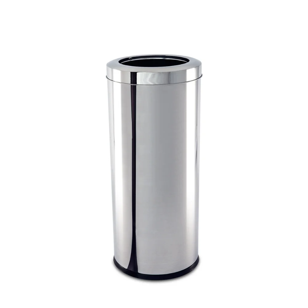 25x60cm Stainless Steel Brinox 3033/204-28 Liters Trash Bin with Rack