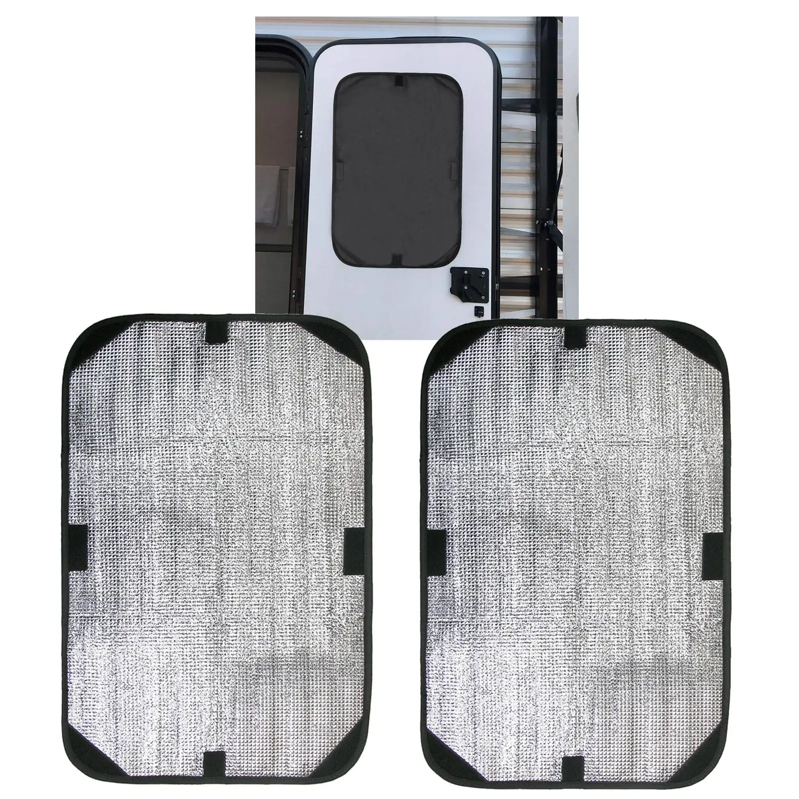 

RV Door Window Shade Cover 15.94x24.41inch Double-Layer Protection Fit for Motorhome