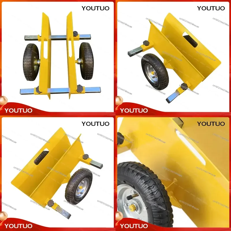 Panel Dolly Sturdy Practical Mute Mobility Drywall Mover  Fences Wooden Doors Drywall Sheet Material Handling