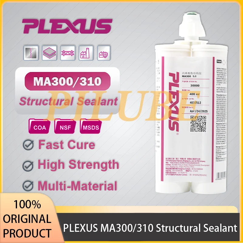 

QDTOOL PLEXUS MA300/MA310 структурный клей для металла 400 мл