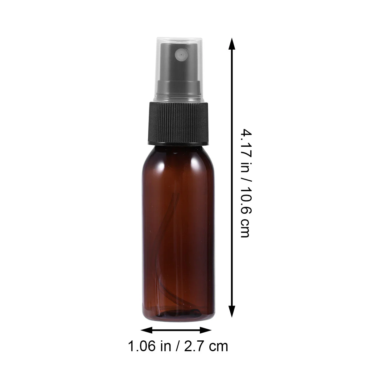 20 Pcs Small Spray Bottle Compact Makeup Skin Care Products Black Sprayer Portable Refillable Non-toxic