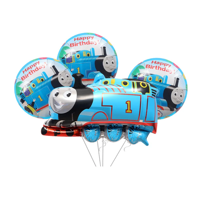 Thomas e Amigos Decorações de Aniversário, Balões Folha, Número Set, Presente DIY, Baby Shower, Brinquedos para Crianças, Kit de Trem Balões, 32"