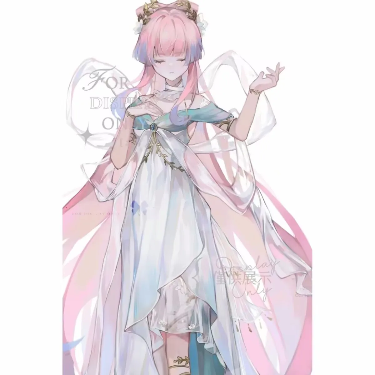 원신 임팩트 주변기기 코랄 팰리스 하트 아크릴 게임 및 애니메이션 정교한 팬 아트 스탠드, 베스트 프렌드 데스크탑 선물