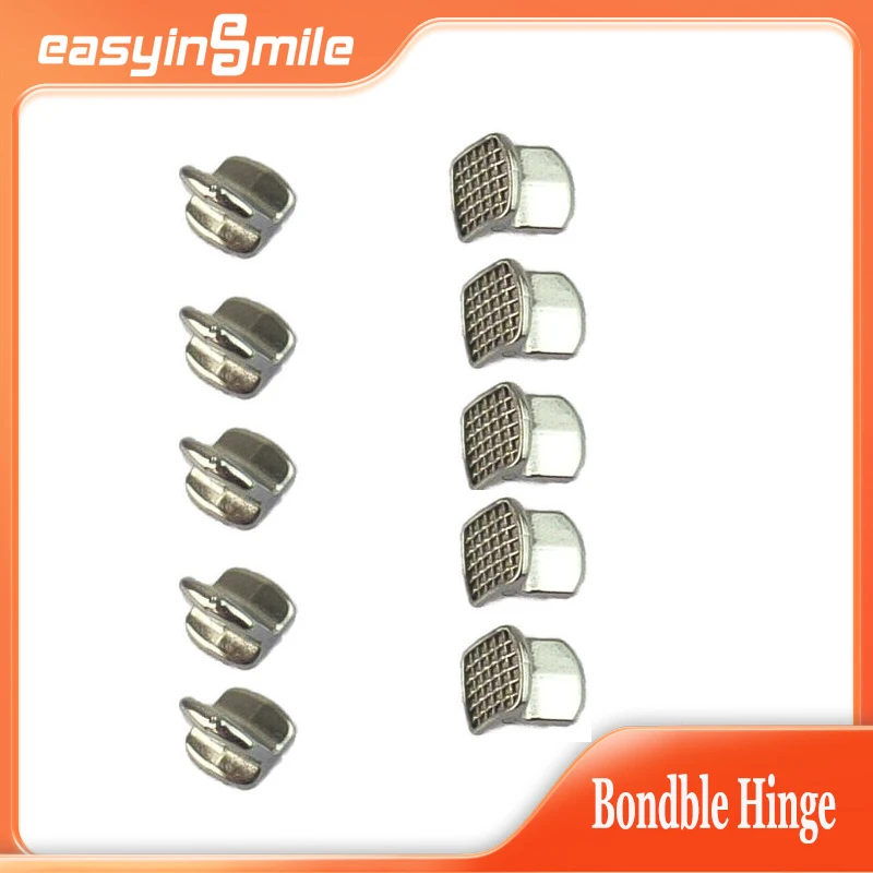 

10pcs Dental Orthodontic Bite Turbos MIM Material Bondable Hinge Opener Mesh Base Tamers
