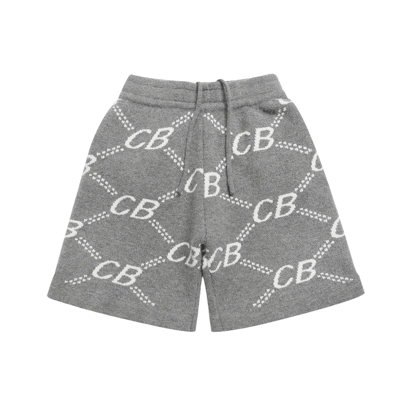 26SS New Model CB Knitted Shorts High Quality Street Style Brand Lettered Men's Women's Shorts