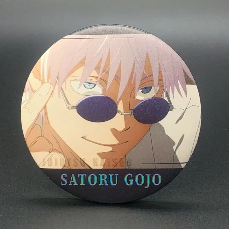 Jujutsu Kaisen Satoru Gojo Getou Suguru odznaka Anime urządzenia peryferyjne kreskówka Diy ubrania akcesoria do Itabag kolekcja prezenty