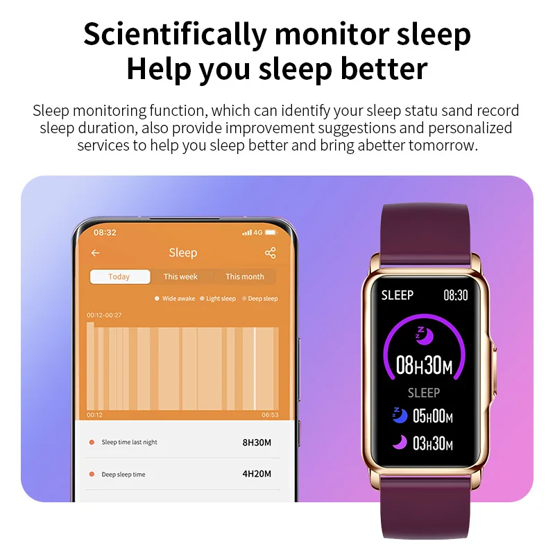 LIGE Bluetooth Connected Phone Smart Watch Women Music Fitness Sports Bracelet Sleep Monitor Waterproof Man Smartwatch Women