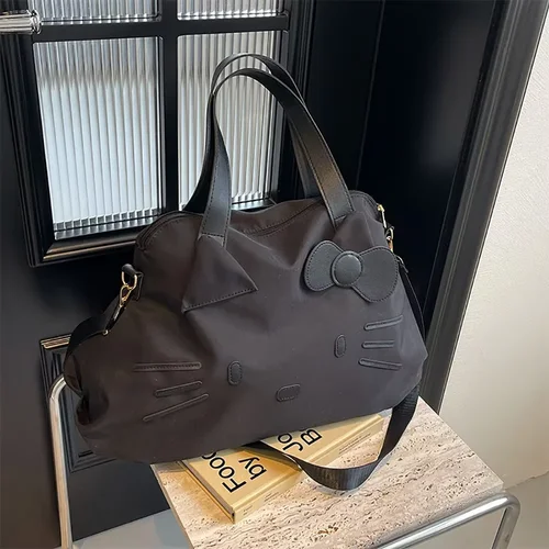 Imagen 2 del producto Bolsas de almacenamiento de viaje de Hello Kitty, bolsas de equipaje Sanrio, maleta, bolso colgante, bolsos de mano, bolso de moda para mujer, mochilas de mano portátiles