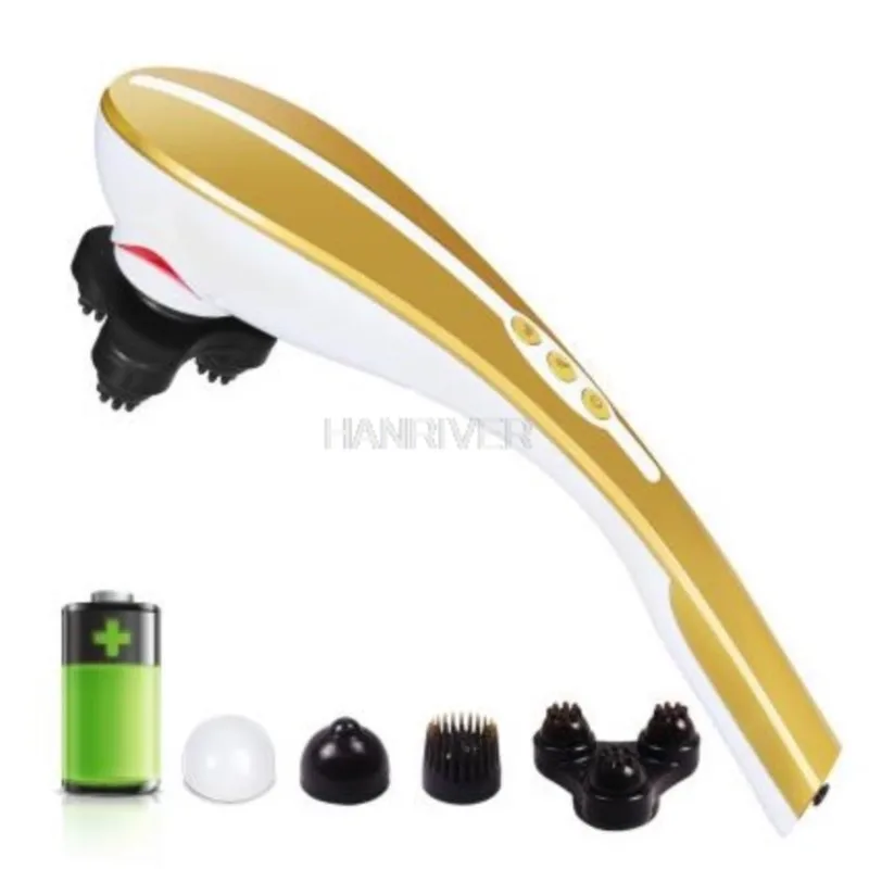 

4 In 1 Wireless Rechargeable Electric Handheld Massage Stick Vibrating Vertebra Shoulder Back Neck Massager