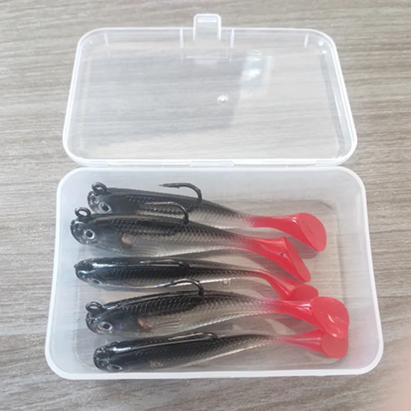 5pcs/lot Fishing Lures Wobblers For Pike Soft Lure Silicone Bait Lead Jig Fish With Hooks Artificial Baits Pesca Fishing Tackle image 6