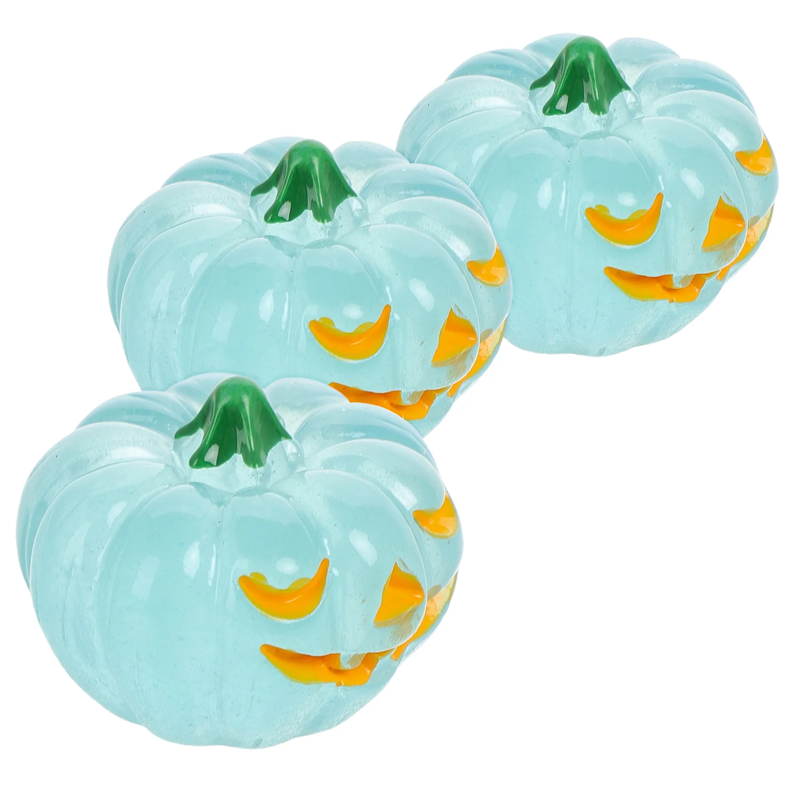 

3 Pcs Luminous Pumpkin Ornament Halloween Decorations Pumpkins Fake Decorative Resin Outdoor for Home