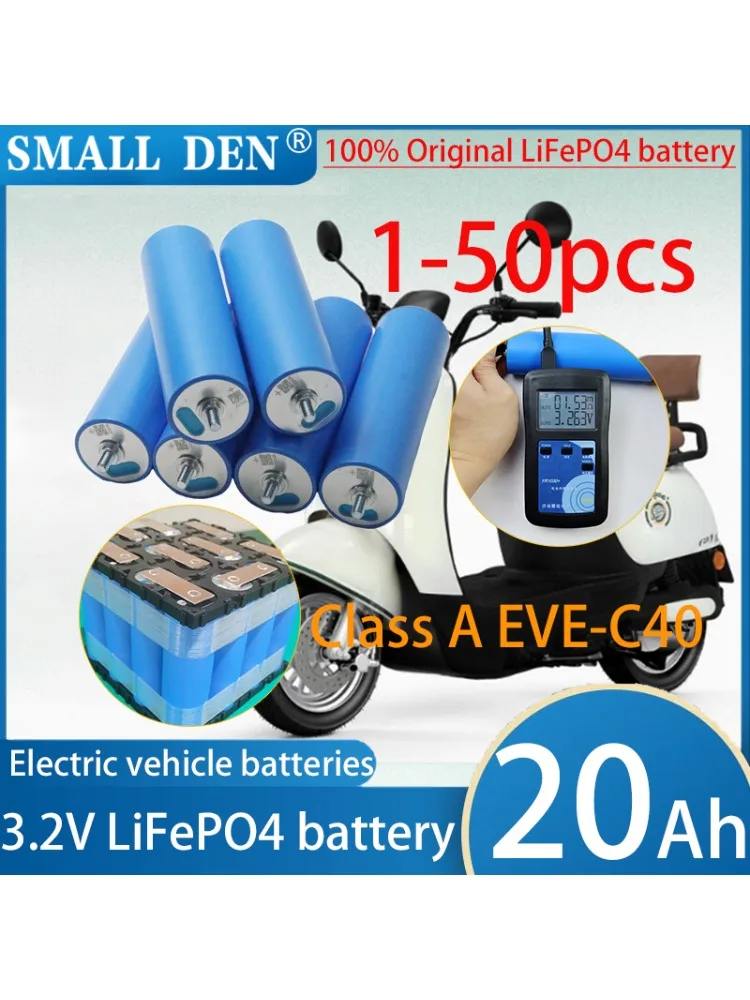 Batterie Lifepo4 3.2V 20AH EVE-C40 Grade A 8000Cycle, cellule au Lithium fer phosphate 12V 24V 48V pour chariot de Golf de Camping, sans taxes
