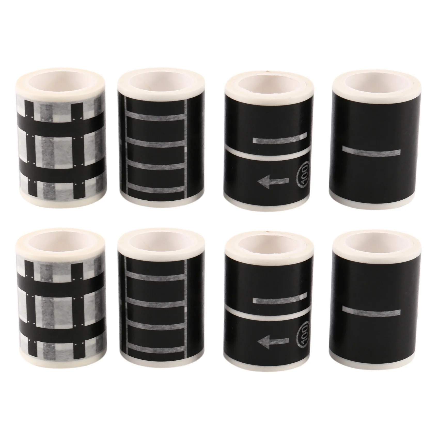 السكك الحديدية الطريق السريع الشريط 8 لفات 4.8 سنتيمتر x 5 متر ملصق المرور الطريق لاصق شريطٌ لاصق الطريق للأطفال لتقوم بها بنفسك سيارة اللعب