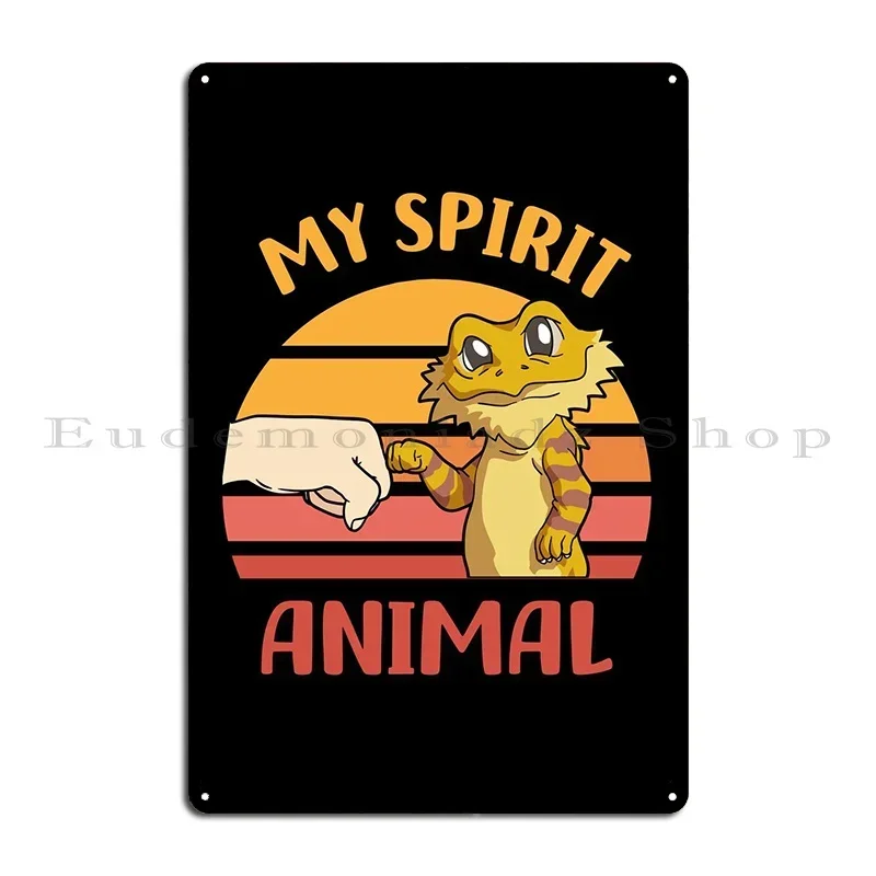 Bearded Dragons Animals Metal Plaque Poster Pub Painting Wall Decor Designs Wall Cave Tin Sign Poster